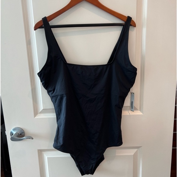NWT Everlane The Square Neck One Piece Swimsuit in Black Size XXL - Picture 5 of 16